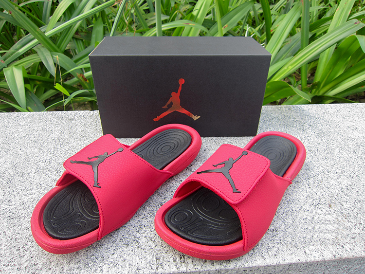 Air Jordan Hydro 6 Sandals Red Black